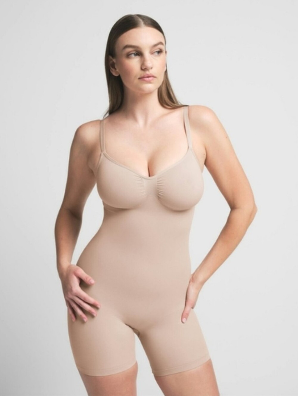 Skims Seamless Sculpt Mid Thigh Bodysuit 2X/3X